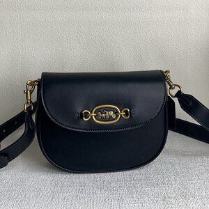 Coach Saddle Bag Collection New Women's Black Crossbody Bag
